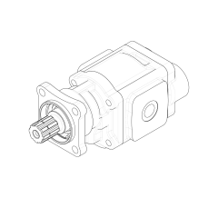 Насос шестеренный GHD1-61L-I01D18-CG05G05G04G04-NP.V1H4