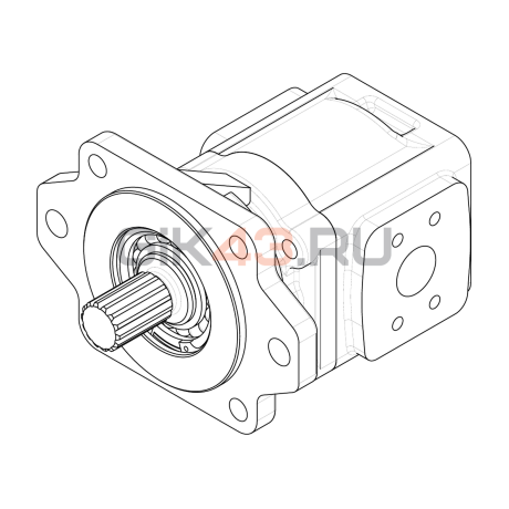 Насос шестеренный GHD1-63L-S06D14-SE05E04-NP.V1H4