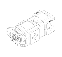 Насос шестеренный GHD1-63/45L-S03D15-SK09K04/K04K04-NP.V1H4 Насос шестеренный GHD1-63/45L-S03D15-SK09K04/K04K04-NP.V1H4