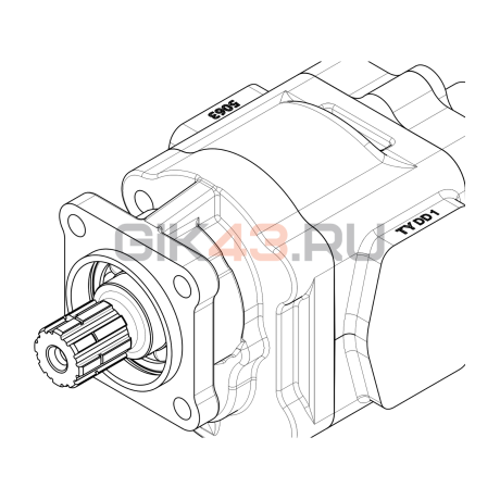 Насос шестеренный GHD1.S-65B-I01D18-SG05G05-NU01D17P.V1H4 Насос шестеренный GHD1.S-65B-I01D18-SG05G05-NU01D17P.V1H4