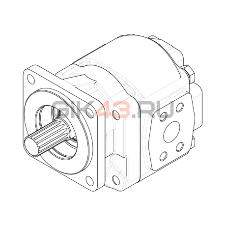 Насос шестеренный GHD2-100R-S04D14-SE07E45-NP.V1H4