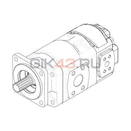 Насос шестеренный GHD2-100/50L-S04D14-SE07E45/E05E03-NP.V1H4 Насос шестеренный GHD2-100/50L-S04D14-SE07E45/E05E03-NP.V1H4