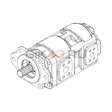 Насос шестеренный GHD2-100/50L-S06D14-SE06E04/NE02-NP.V1H4