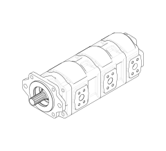 Насос шестеренный GHD2-100/72/32L-S06D14-SE05E03/E05E03/E05E03-NP.V1H4 Насос шестеренный GHD2-100/72/32L-S06D14-SE05E03/E05E03/E05E03-NP.V1H4