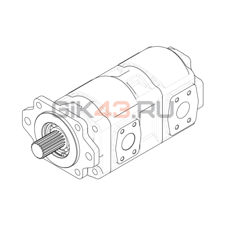 Насос шестеренный GHD2-110/110R-S06D29-SE06E05/E06E05-NP.V1H4 Насос шестеренный GHD2-110/110R-S06D29-SE06E05/E06E05-NP.V1H4