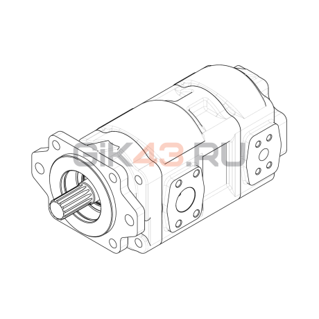 Насос шестеренный GHD2-110/28L-S06D14-SE06E05/NE02-NP.V1H4