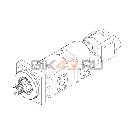Насос шестеренный GHD2-125/125/GHD1-30L-F05D45-CE06E0Z/E06E0Z/M12M09-NP.V1H4