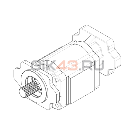 Насос шестеренный GHD2-150L-S06D29-SE07E05-NS06D29P.V1H4