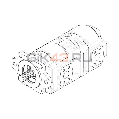Насос шестеренный GHD2-70/70R-S06D14-SE06E04/E06E04-N030P.V1H4 Насос шестеренный GHD2-70/70R-S06D14-SE06E04/E06E04-N030P.V1H4