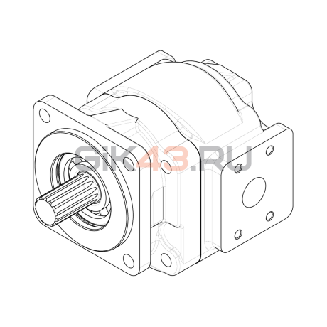 Насос шестеренный GHD2-80L-S04D14-SS04E06-NP.V1H4