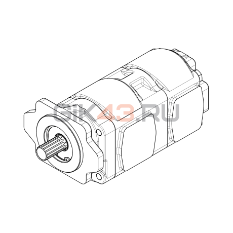 Насос шестеренный GHD2-90/90L-S06D14-SE06E05/E06E05-VP.V1H4