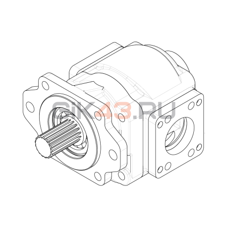 Насос шестеренный GHD3-180L-S06D29-SE07E05-NP.V1H4 Насос шестеренный GHD3-180L-S06D29-SE07E05-NP.V1H4