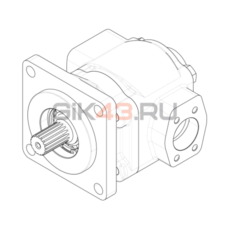 Насос шестеренный GHD4-250L-S07D29-SE08E06-NP.V1H4