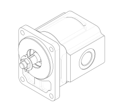 Гидромотор шестеренный GHDM0-25B-R06C10-SM09M09-N004P.V1H4
