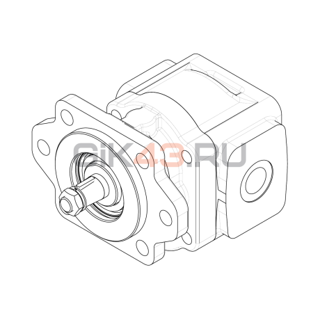 Гидромотор шестеренный GHDM1-20B-S35C11-SG04G04-V123P.V1H4