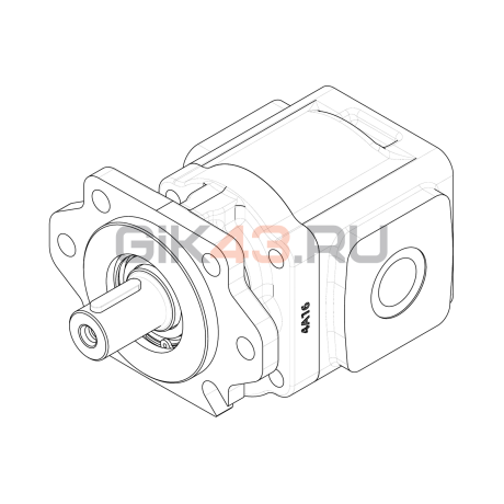 Гидромотор шестеренный GHDM2-63R-S05V19-SG05G06-NP.V1H4 Гидромотор шестеренный GHDM2-63R-S05V19-SG05G06-NP.V1H4