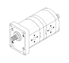 Насос шестеренный GPHD1-14/8R-R1D1-SK02K01/K01K01-NP.003.V6H1