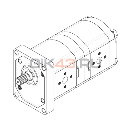 Насос шестеренный GPHD1-14/8R-R1D1-SK02K01/K01K01-NP.003.V6H1 Насос шестеренный GPHD1-14/8R-R1D1-SK02K01/K01K01-NP.003.V6H1