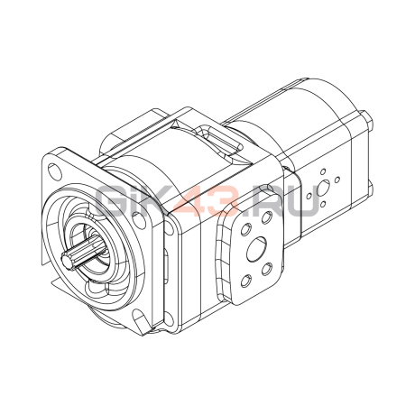 Насос шестеренный GPHD1-36/T3-8L-S05D04-SE04E02/K01K01-N038P.V1H4