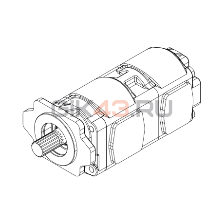 Насос шестеренный GPHD3-125/125L-S06D29-SE06E05/E06E05-NP.V1H4