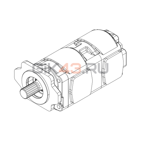 Насос шестеренный GPHD3-150/110L-S06D29-SE06E05/E06E05-NP.V1H4