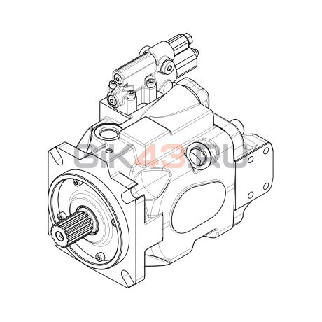 Насос аксиально-поршневой J10VNO85 DRF/53L-VSD 62N00 Насос аксиально-поршневой J10VNO85 DRF/53L-VSD 62N00
