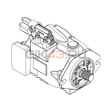 Насос аксиально-поршневой J10VO45 DRF/53L-VSC 12N00 Насос аксиально-поршневой J10VO45 DRF/53L-VSC 12N00