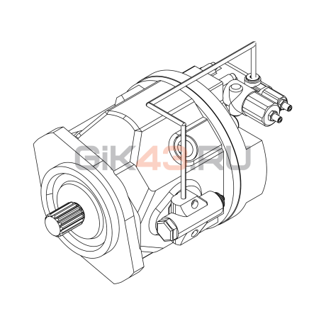Насос аксиально-поршневой J10VO74 DFLR/31R-VSC 41N00P-S1770 Насос аксиально-поршневой J10VO74 DFLR/31R-VSC 41N00P-S1770