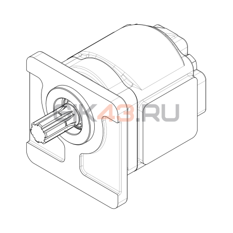 Насос шестеренный QHD3-180R-R15D25-SS03S03-NP.V1H4 Насос шестеренный QHD3-180R-R15D25-SS03S03-NP.V1H4