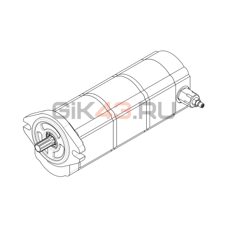 Насос шестеренный T3-17/14/8L-S02D04-SG04G03/G04G03/NG03-N039P.V1H4