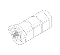 Насос шестеренный T3-7/7/4L-S02D04-SNG03/G04G03/NG03-NP.V1H4