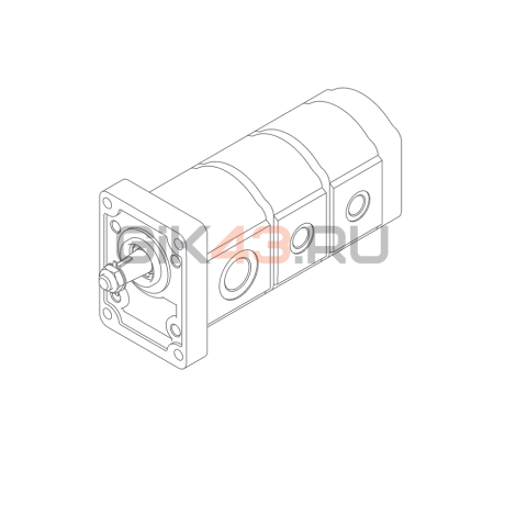 Насос шестеренный T3-20/10/6L-S02D04-SG04G03/G04G03/NG03-NP.V1H4 Насос шестеренный T3-20/10/6L-S02D04-SG04G03/G04G03/NG03-NP.V1H4