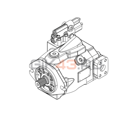 Насос аксиально-поршневой J10VO100 DRS/53R-VUD 11N00 Насос аксиально-поршневой J10VO100 DRS/53R-VUD 11N00