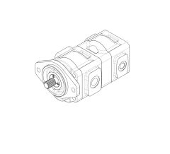 Насос шестеренный GHD1-32/16L-I01D18-SG05G04/G04G03-NP.V1H4