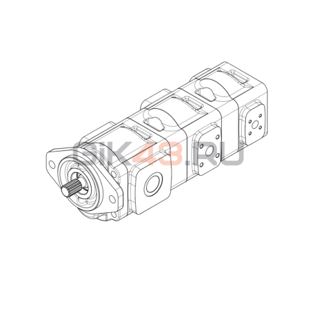 Насос шестеренный GHD1-25/15/10R-S03D13-SH10H09/K02K01/K02K01-NP.V1H4 Насос шестеренный GHD1-25/15/10R-S03D13-SH10H09/K02K01/K02K01-NP.V1H4