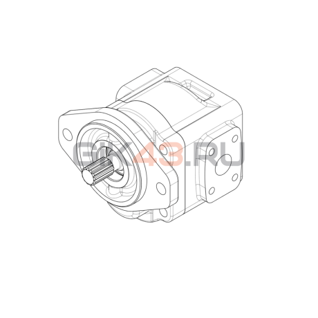 Насос шестеренный GHD1-40L-S03D13-SH10H12-NP.V1H4