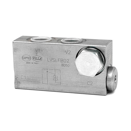 Гидрозамок односторонний LVSLFB02 Banjo 3/8'' OFC-VILLA 20 л/мин