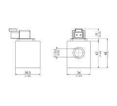 Катушка электромагнитная EC36012DEU