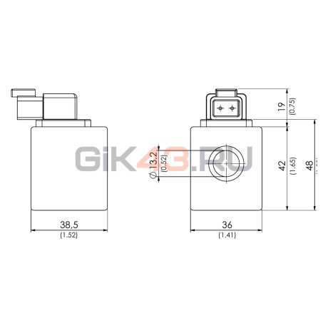 Катушка электромагнитная EC36024DEU