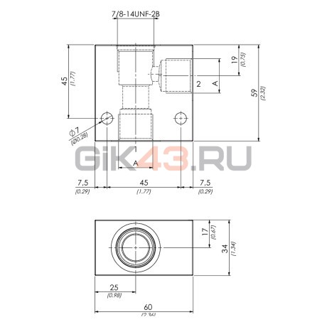 Корпус клапана 62200451 SAE 10/2