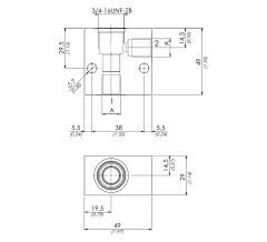 Корпус клапана 62200032 SAE 8/2