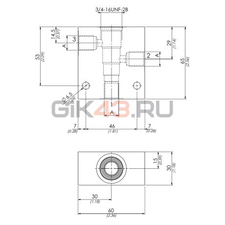 Корпус клапана 62200357 SAE 8/3