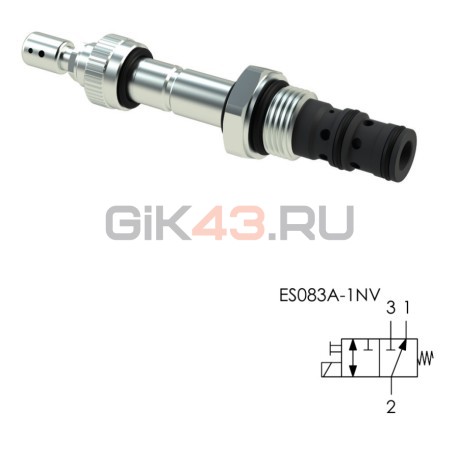 Клапан трехходовой ES083A-1NV (12л/мин, 210бар, 3/4-16UNF)