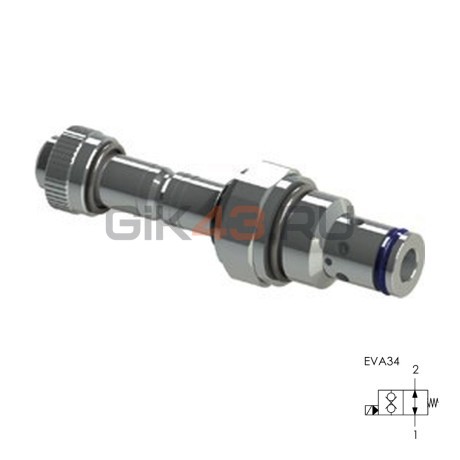 Клапан электромагнитный EVA34 SAE 10/2 Н.О. 7/8-14UNF 70 л/мин 350 бар (ED102A-ONN/ED102F-ONN)