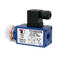 Реле давления PTCV40020200 (20-200 bar) 1/4' with knob