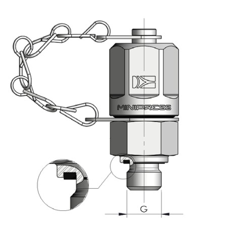 Контрольная точка DK М14*1,5 - М16* 2,0 (Ш-Ш) S10614X15C с упл.