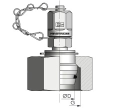 Контрольная точка DKOL М36*2,0 - М16* 2,0 (Г-Ш)