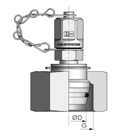 Контрольная точка DKOL М36*2,0 - М16* 2,0 (Г-Ш)