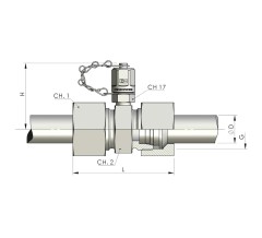 Контрольная точка - тройник DKO06L (М12*1,5 - М16* 2,0) Ш-Г-Ш S11306000C