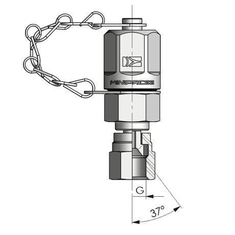 Контрольная точка UNF 1/2 - М16* 2,0 (Г-Ш) S11512203C